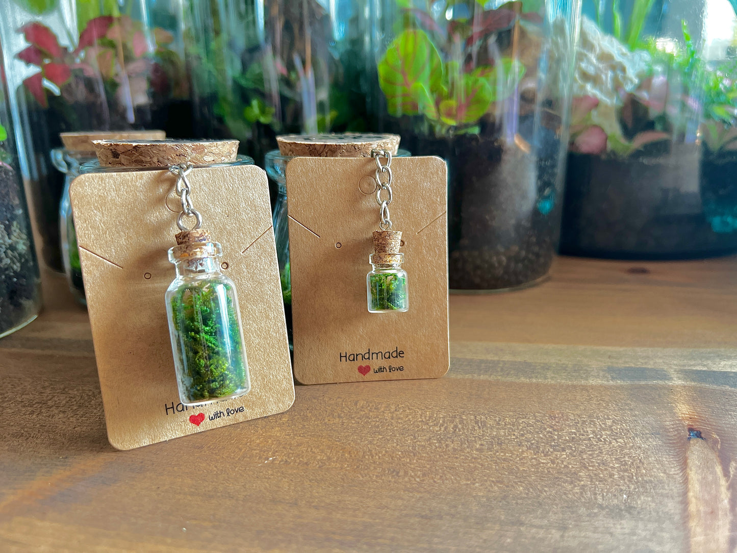 Preserved Moss Keyring